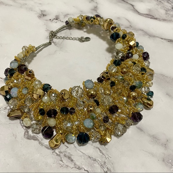 🛍 3/$45 Aldo Beaded Statement Piece Necklace - Picture 2 of 6